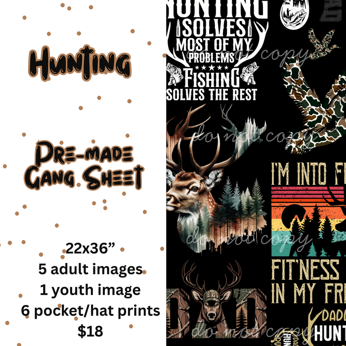 Hunting Mini Gang Sheet