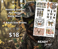 Hunting Season Mini Gang Sheet