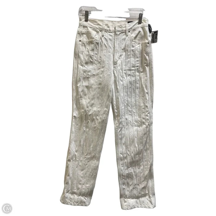 Jeans Boyfriend By Clothes Mentor In White, Size: 4