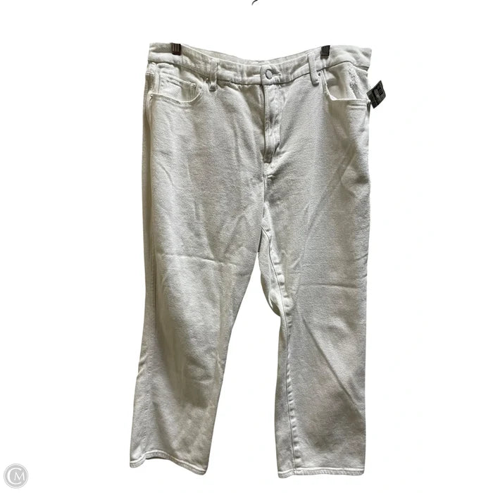 Jeans Straight By Good American In White, Size: 16