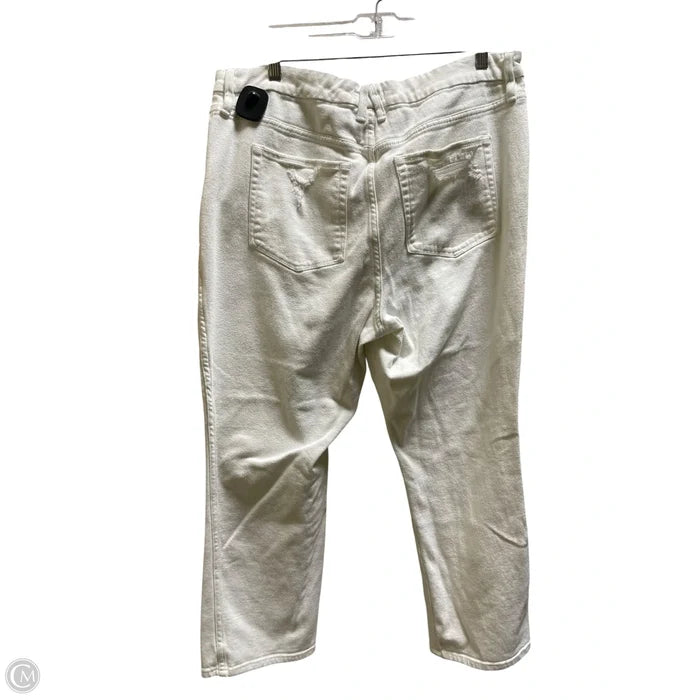 Jeans Straight By Good American In White, Size: 16