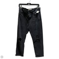 Jeans Straight By We The Free In Black Denim, Size: 6