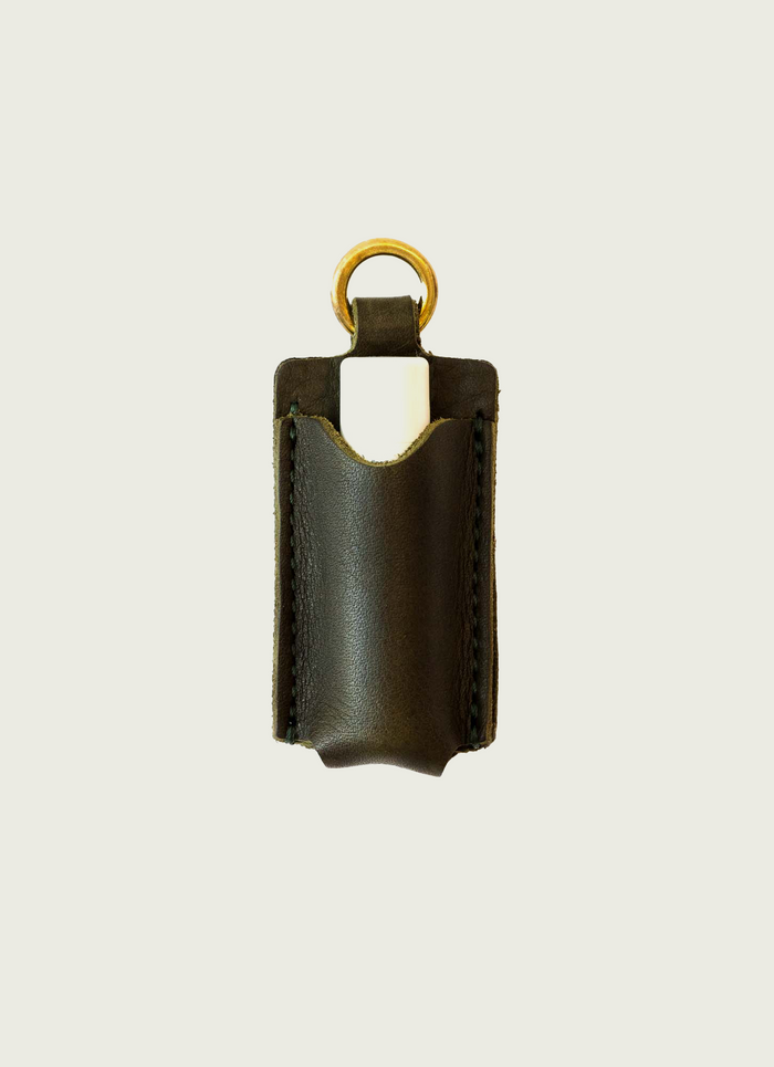 Leather Lip Balm Holder