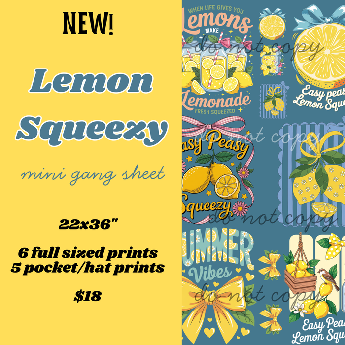 Lemon Squeezy Mini Gang Sheet