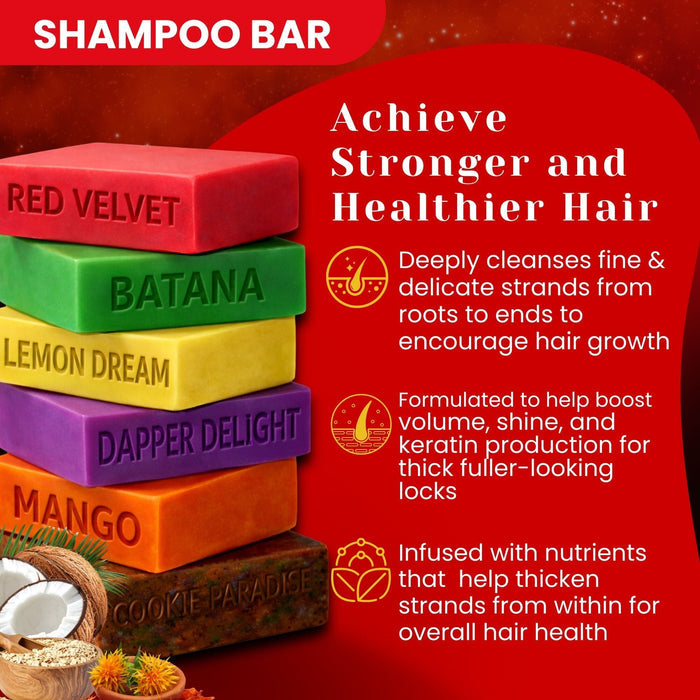 Mango Shampoo Bar for Waves, Curls & Coarse Hair