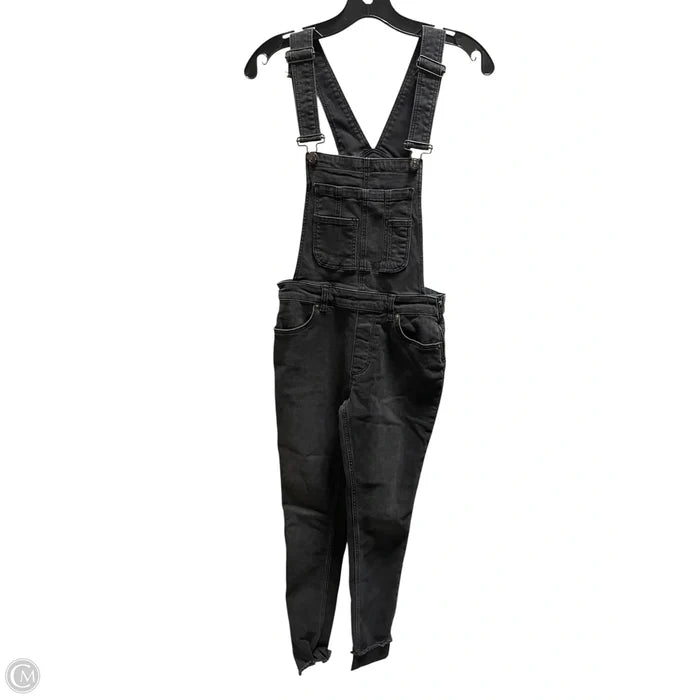 Overalls By Free People In Black Denim, Size: Xs