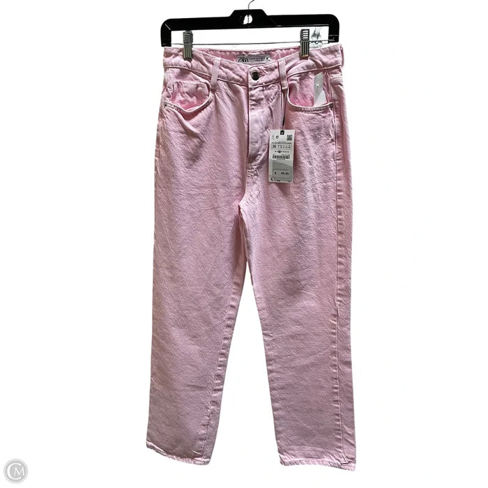Pants Other By Zara In Pink Denim, Size: 4
