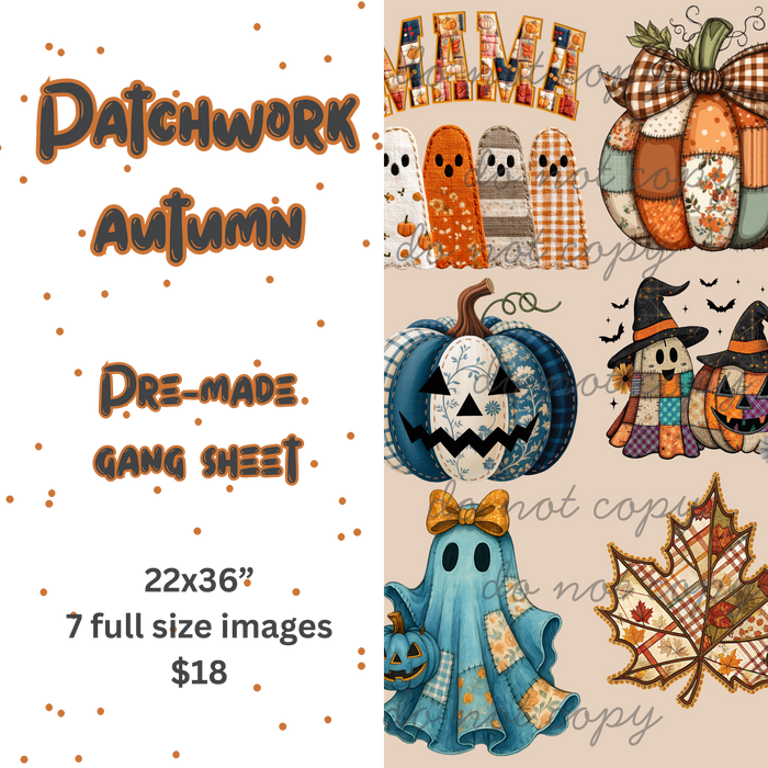 Patchwork Autumn Mini Gang Sheet