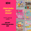 Pink Boho Faith-Based Mini Gang Sheet