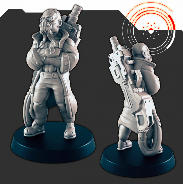 Resin 28mm Miniature - SciFi - Allister