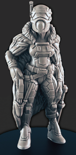 Resin 28mm Miniature - SciFi - Domina Doomstar