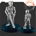 Resin 28mm Miniature - SciFi - Marine Sergeant