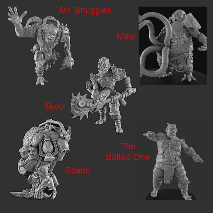 Resin Miniature Pack - Post Apocalypse - The Mutants