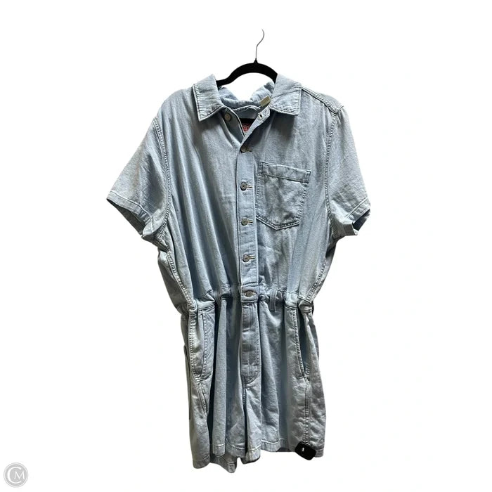 Romper By Levis In Blue Denim, Size: 2x
