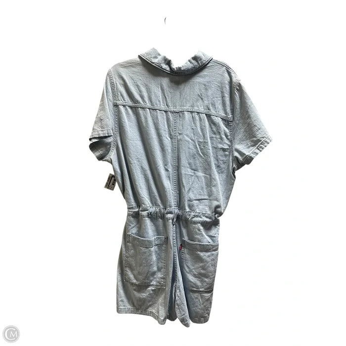Romper By Levis In Blue Denim, Size: 2x