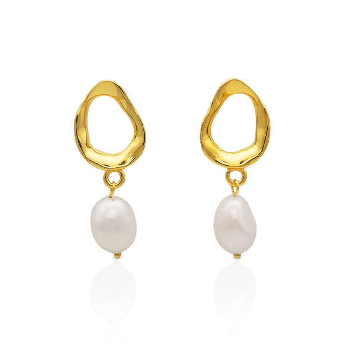 SEASHELL PEARL EARRINGS