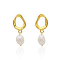 SEASHELL PEARL EARRINGS