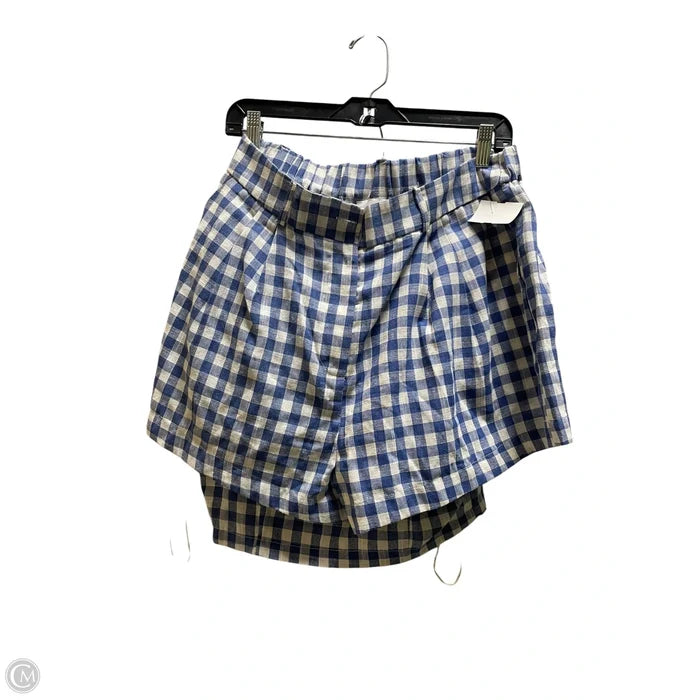 Shorts Set By Mable In Plaid Pattern, Size: L