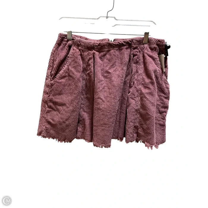 Skirt Mini & Short By Free People In Purple, Size: 10