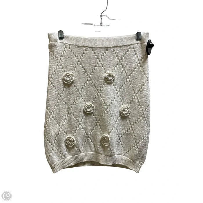 Skirt Mini & Short By Maeve In White, Size: S