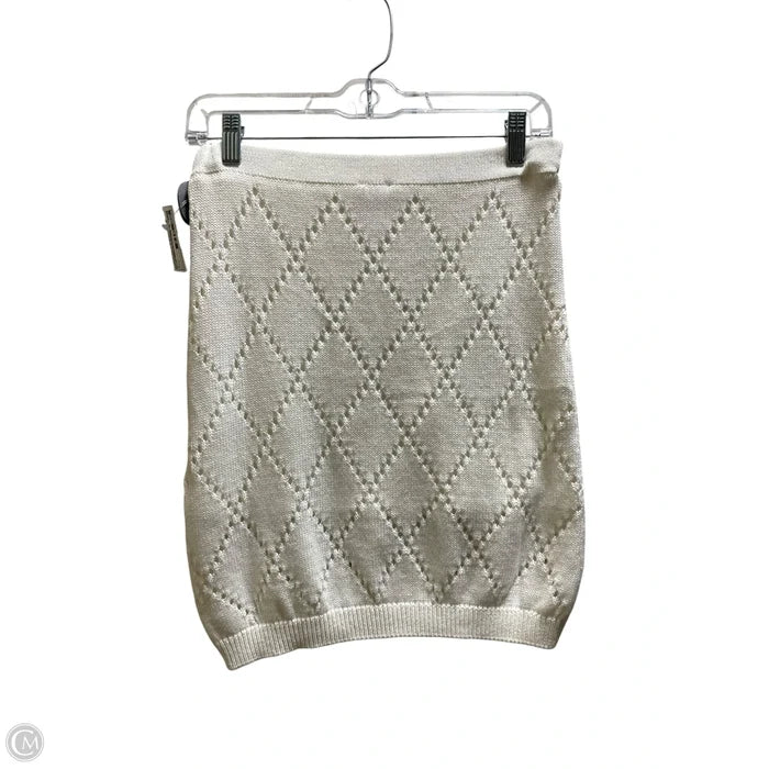 Skirt Mini & Short By Maeve In White, Size: S