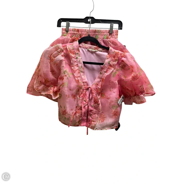 Skirt Set 2pc By Chelsea And Violet In Pink, Size: Xs