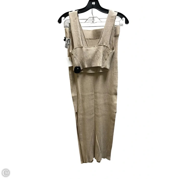Skirt Set 2pc By Sincerely Jules In Tan, Size: S