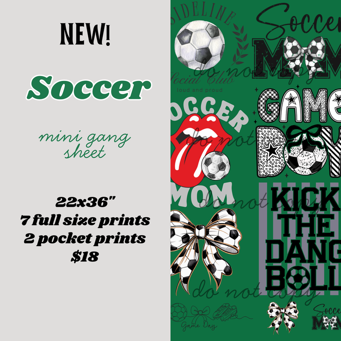 Soccer Mini Gang Sheet