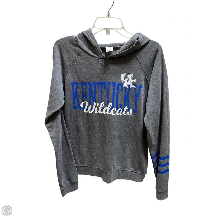 Sweatshirt Hoodie By Clothes Mentor In Grey, Size: S