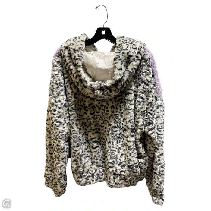 Sweatshirt Hoodie By Hem & Thread In Animal Print, Size: L