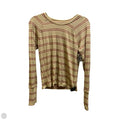 Top Long Sleeve Basic By Aerie In Striped Pattern, Size: M