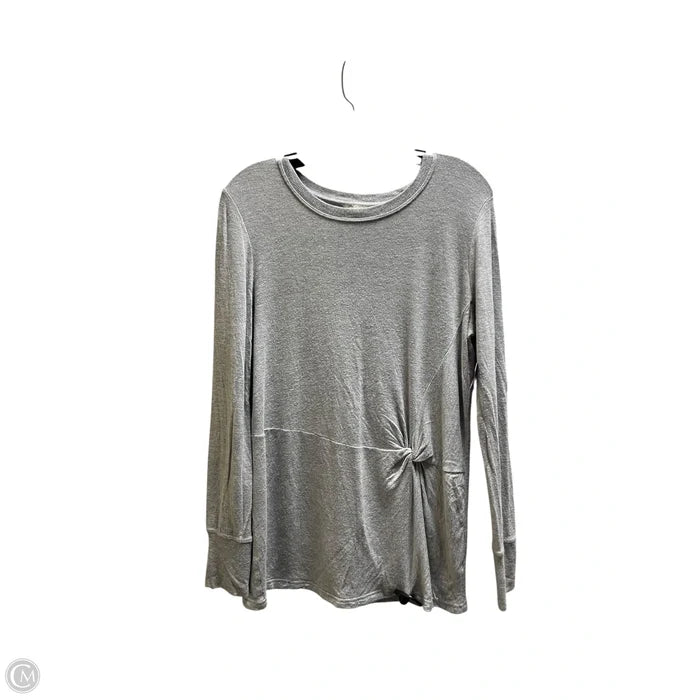 Top Long Sleeve By Athleta In Grey, Size: S