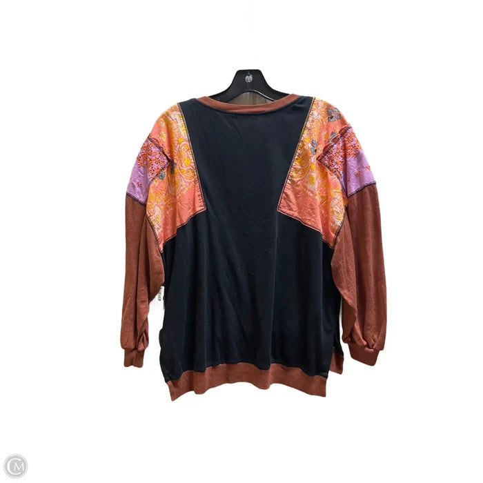 Top Long Sleeve By Free People In Black, Size: S