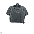 Top Short Sleeve Basic By Zara In Grey, Size: S