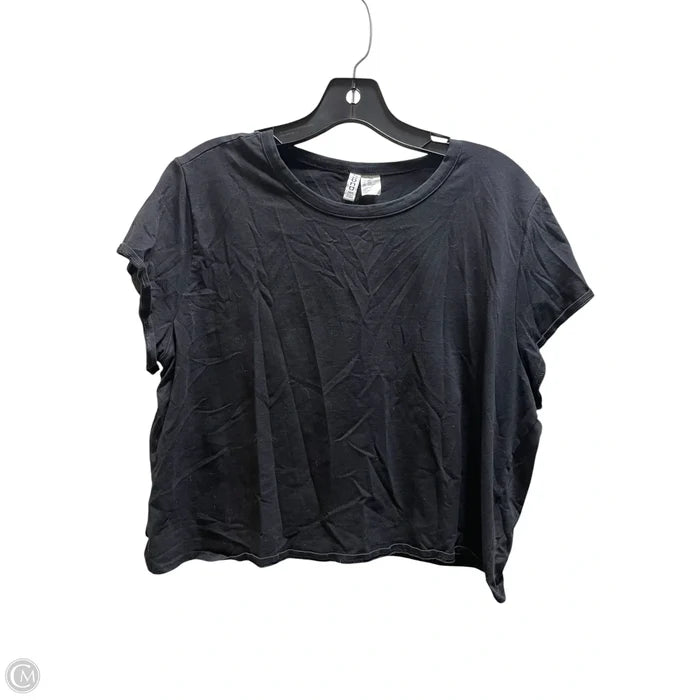 Top Short Sleeve By Divided In Black, Size: 2x