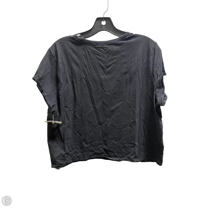 Top Short Sleeve By Divided In Black, Size: 2x