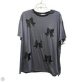 Top Short Sleeve By Jess Lea In Grey, Size: L
