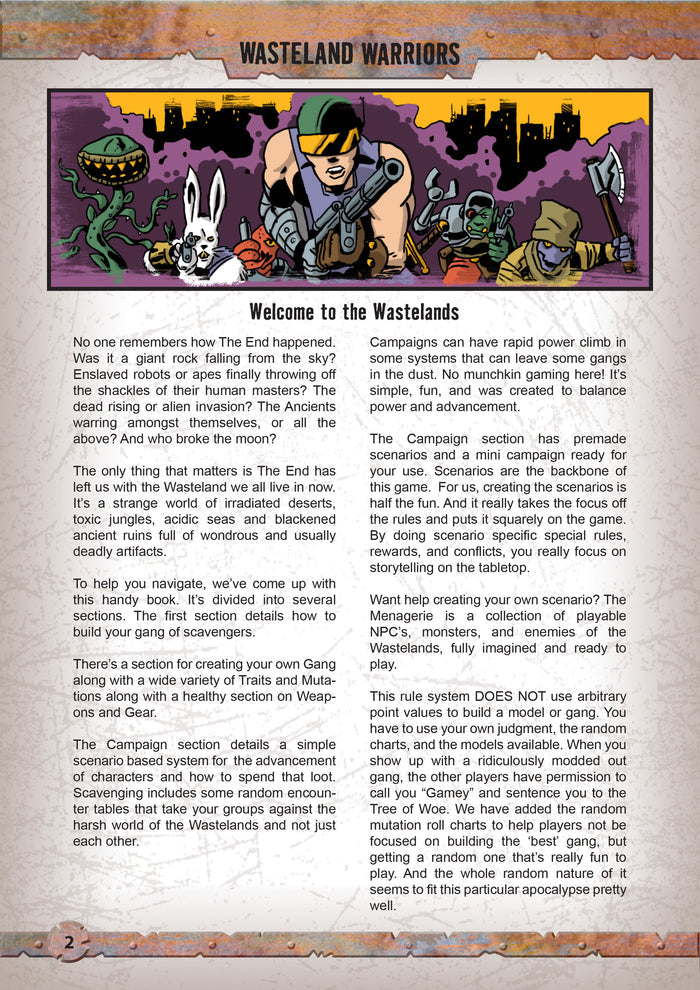 Wasteland Warriors - Downloadable .pdf